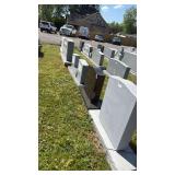 Multiple Sizes Granite Upright Headstones – Black, Gray, Red, Polished Face, Engraving Available