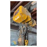 Harrington ER2-020L 2 Ton Electric Chain Hoist, 240V, H4 Duty, 14 ft/min, Pendant, Motorized Trolley