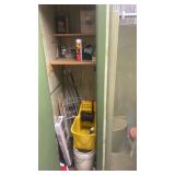 Bulk Lot: Rubbermaid Mop Bucket, paint, other Cleaning Supplies
