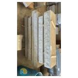 Granite Step Treads, Lot 136, 50"x14.5"x8" and 56"x14"x6", Split Face, Sawn Finish