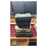 Assorted Hard and Metal Pistol Gun Cases, Foam Interiors, Magazine Storage, Targets Included