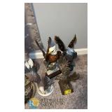 Collection of 6 Bald Eagle Figurines in Various Poses, Resin and Porcelain, Hand-Painted