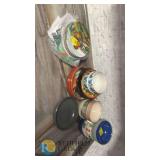 Eclectic 12-Piece Ceramic Dinnerware Set: Assorted Plates, Bowls & Mugs with Colorful Patterns