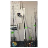 Lot of 6 Spinning and Casting Fishing Rods, 6–7 ft, Mixed Grips