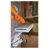 Nintendo Wii Console Bundle with 2 Controllers, Nunchuk, Gun, Steering Wheel, Accessories, Cables, and Games