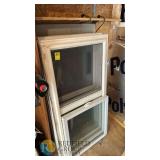 Double-Hung Vinyl Replacement Window, White, Approx. 35"x59", Screen Included, Clean Frame
