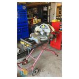 PROCH Contractor Series 12" Compound Miter Saw, 15A, with Rolling Stand, Serial 2101402500