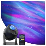 $70 Govee Star Light Projector with 3 Aurora Flowing Effects, Works with Matter, Alexa and Google Assistant, 52 Scene Modes, 18 White Noise Options, LED Night Light Projector for Bedroom, Without Plug