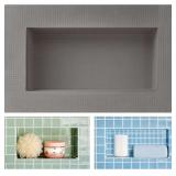$42 Shower Niche Insert Tile Ready 12"x6",Embedded Size 13"x7",Depth 4" | Niche for Shower Wall,Waterproof Ready-to-Tile Niches Recessed Box Shelf for Showers Wall Bathroom Renovation/Soap Storage