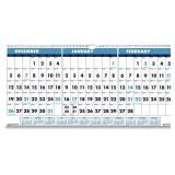 $26 House of Doolittle 14-Month: Dec 2025 to Jan 2027 23.5 in. x 12 in. Horizontal Orientation Recycled Three-Month Format Wall Calendar - White Sheets