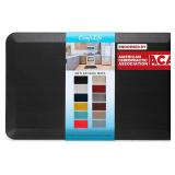 $95 ComfiLife Anti Fatigue Floor Mat   3/4 Inch Thick Kitchen Mats for Floor, Standing Desk Mat, Kitchen Rug   Comfort at Home, Office   Durable   Stain Resistant   Non-Slip Bottom (24" x 70", Black)
