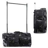 $189 Fanwoli 28" Foldable Dance Bag with Rack, Rolling Competition Duffel