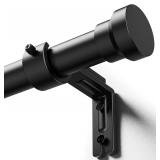 $22 YaFex Curtain Rods 32-84 Inch, Heavy Duty 1 Inch Adjustable Curtain Rod for Windows, Black Long Window Treatment Rods, Modern Design, Easy Installation