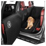 $160 Ruff Liners XL Floor Cover with Door Protection, Black   As Seen on Shark Tank   Fits Full Size Crew Cab Trucks with Fold Up Seats, Waterproof & Machine Washable   Sturdy XL Dog Hammock for Truck