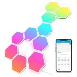 $180 Govee Glide Hexa Light Panels, RGBIC Hexagon LED Wall Lights | Wi-Fi Smart Home Creative Wall Lights with Music Sync, Works with Alexa Google Assistant for Indoor Gaming Decor, 10 Pack