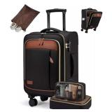 $76 LOVEVOOK 4 Pcs Carry On Luggage 22x14x9 Airline Approved 20 Inch Underseat