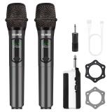 $38 talomen Wireless Microphone,Professional Dual Handheld Cordless Dynamic Mic System with Rechargeable Receiver(160 Ft),Karaoke Microphone Set for Singing,Karaoke,Wedding,DJ,Party,Speech,Church,K60-