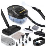 $130 Steam Cleaner, 3-Level Adjustable Handle, 15s Heat-Up, 1500W Steamer for Cleaning, Rolling System, Portable Steamer for Cleaning with Mop & 17-Piece Kit for Home, Car, Grout, Tile, Couch, Kitchen