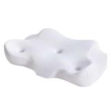 $42 Neck Pillow, Memory Foam Cervical Pillows for Neck and Shoulder Pain, Contour Bed Pillow Orthopedic Pillow for Side Sleepers with Breathable Pillowcase, White