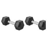 $34 Amazon Basics Rubber Hex Dumbbell Hand Weight
