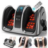 $133 CARESKY  Shiatsu Foot Massager with Heat and Remote-FSA Eligible HSA Electric Deep Kneading Foot Massager for Neuropathy, Plantar Fasciitis, Massage Feet/Leg/Calf/Ankle, Gifts for Women and Men