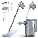 $60 FEPPO Steam Mop & Detachable Handheld Steam Cleaner for Home and Floor Cleaning, 15s Heat-Up, 230 F Floor Steamer for Deep Cleaning with Multi-purpose Attachments Hardwood Floors, Tile,Grout,Furni