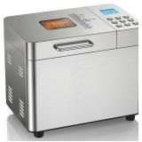 $146 OSIPOTO 2LB Bread Maker, 17 in 1 Automatic Stainless Steel Bread Machine | Non-stick, Beginner-Friendly Controls, 15 Hour Timer, Easy to Clean Low Noise, High Success Rate for Homemade, LCD Displ