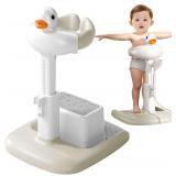 $70 Adjustable Height Baby Shower Stand with Anti-Slip Base, Bath Shower Standing Support, Portable Bath Helper