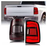 $252 LED Tail Lights Fit for 2009-2018 Dodge Ram 1500 2500 3500 | 2019-2022 Ram 1500 Classic Model, Not for Models w/OEM LED Tail Lights, Rear Taillights Brake Taillamps