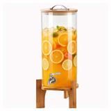 $75 Beverage Dispenser,2.9 Gallon Glass Drink Dispenser with Stand,Glass water dispenser with Spigot, Large Drink Dispensers for Parties,Water Dispensers for Bar,Wedding,Restaurants 11L