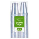 $35 Amazon Basics Small Disposable Clear Plastic Cups, 9oz, 100 Count (Pack of 6)