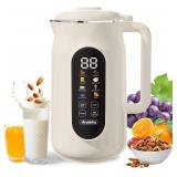 $80 10 in 1 Nut Milk Maker Machine, 42oz Soy Milk Maker with LED Panel | 10 Blade/Delay Start/Keep Warm/Self Clean for Homemade Almond, Soy, Oat, Juice, Plant-Based & Dairy Free Beverages for family