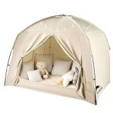 $60 Queen Bed Tent for Kids and Alduts, Indoor Blackout Sleeping Play Tents