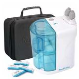 $132 NasalFresh MD Premium Bundle Dual Powered Nasal Irrigation System for Sinus Congestion and Snoring, 60 Saline Packets, Rechargeable, Self Cleaning for Adults