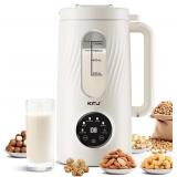 $45 KFJ 8 in 1 Nut Milk Maker Machine, 41oz Homemade Coconut, Soy, Oat, Almond, Plant Based Milks and Non-Dairy Beverages with Delay Start/Boil Water/Self-Cleaning, White