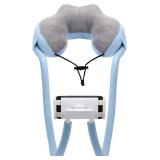 $31 Chapter Seven U Pillow Neck Phone Holder for Recording, Neck Pillow Lazy Phone Bracket, 360 Rotation Universal Mobile Phone Tablet Stand for Home,Travel, Outdoor (Blue)