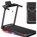 $180 Treadmills for Home 3.0HP Foldable Treadmill with 12% Incline Small