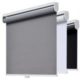 $107 Cordless Roller Shades Blackout Blinds for Windows Room Darkening Rolled Up Shades with Spring System, UV Protection Window Shades Door Blinds for Home and Office (72" W x 72" H, Grey)