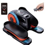 $80 Under Desk Elliptical Machine, Electric Under-Desk Elliptical for Seniors - Mini Elliptical Exercise Equipment for Home with 12-Speed Touch Screen, Remote Control & Reversible Motion