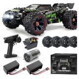 $130 1/14 Brushless RC Cars for Adults Fast 50+ mph, RC Trucks 4x4 Offroad Waterproof, Electric Powered High Speed Remote Control Car, Fast Extreme All Terrain RC Truggy with 3S Battery for Snow Sand