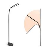 $130 Ott-Lite OttLite Felix Adjustable Height LED Gooseneck Task Floor Lamp in Black