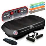 $200 Lifepro Waver Vibration Plate Exercise Machine with 99 Speeds & 10 Presets | Resistance Bands, Non-Slip Surface, 330 lbs Capacity   Vibration Plate for Lymphatic Drainage, Body Toning, Full-Body 