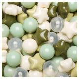 $40 TRENDPLAY Star Ball Pit Balls 50 100 200 500 for Toddlers - Ball Pit Ball Shapes for Boys Girls Fun, Birthday Party, Christmas Decoration