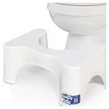 $25 Squatty Potty The Original Bathroom Toilet Stool Height, White, 9 Inch (Pack of 1)