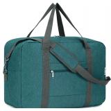 $14 For Spirit Airlines Personal Item Bag 18x14x8 Foldable Travel Duffel Bag Tote Duffle Carry on Luggage for Women and Men 30L (Teal)