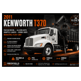 2011 Kenworth T370 Grapple Truck — PACCAR Diesel, Allison Automatic, Knuckleboom Loader & Steel Dump Body ONLY 71K Miles - SHARP!