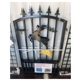 2026 Unused Bi-Parting Galvanized Wrought Iron Gate H4.9