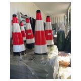 2026 New Safety Traffic Cones — Fluorescent L15"×W27" (3x Packs 20/pack) – NEW!