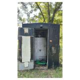 8x8x8 ft Steel Equipment Shelter, Lockable, Interior Shelving, Lifting Eyes, Ex-Utility/Control Enclosure