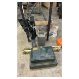Camping Lot; Coleman 2-Burner Unleaded Camp Stove & Powerhouse Lantern Set, Liquid Fuel, Green/Black, Academy lawn chair